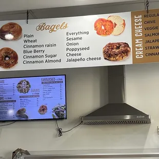 Bagel menu