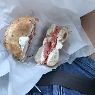 nova Bagel with Cream Cheese and Nova