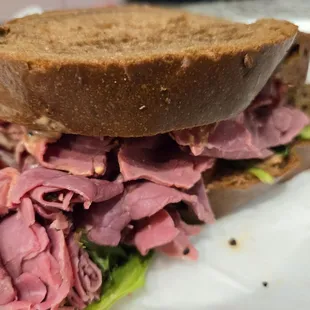 Gigantic pastrami sandwich - and it tasted as good as it looked