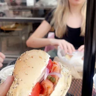 Nova Lox Bagel Sandwich Voted BEST in the city 14 years .. our #1 seller