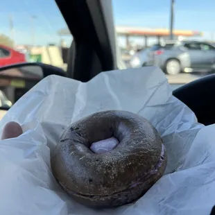 Blueberry Bagel with Blueberry Cream Cheese