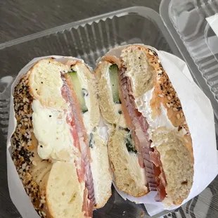 Nova Lox Sandwich