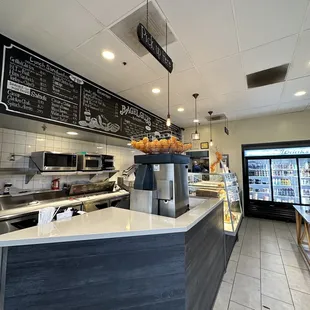 the interior of the restaurant