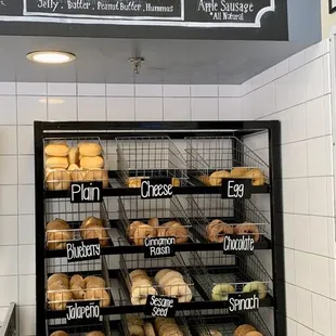 Breakfast Sandwich menu and bagel flavors