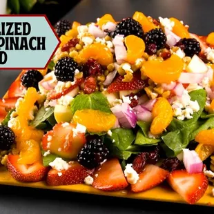 Catering: Caramelized walnut Spinach Salad