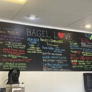 Menu - open for breakfast and lunch