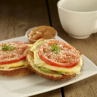 The Egg, Jack, Avocado and Tomato Breakfast Melt never disappoints !