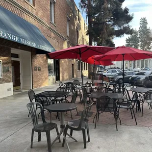 Al fresco dining area