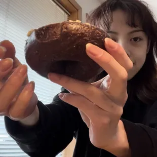 Pumpernickel bagel