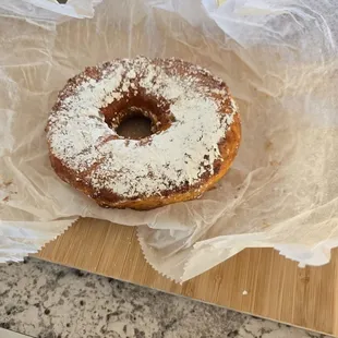 Cinnamon toast bagel. Delicious!