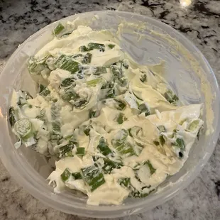 Scallion cream cheese