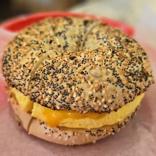 7.10.24 ordered the &quot;eggwich with egg and cheese&quot; w/super combo bagel.