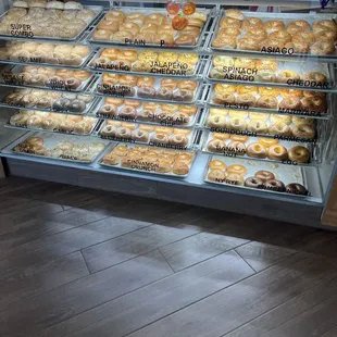 Bagel selection.