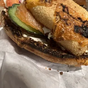 BURNT BOTTOM BAGEL SLICE, AS WELL!