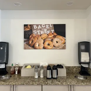  bagels and coffee
