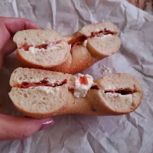 Where's my $6 cream cheese and bacon?