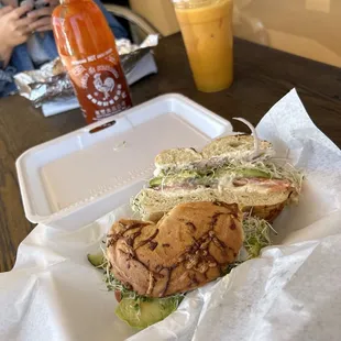 Veggie delight bagel