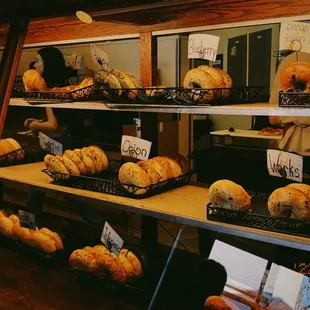 a variety of baked goods