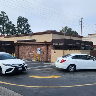 Outside drive-thru is always busy