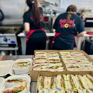 Catering Sandwiches box.