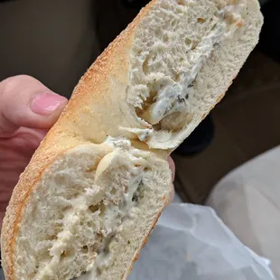 Garlic and Parm with Garlic cream cheese