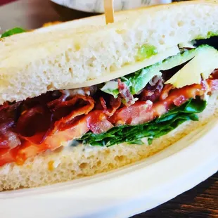 a sandwich on a plate