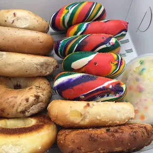 Rainbow Bagel