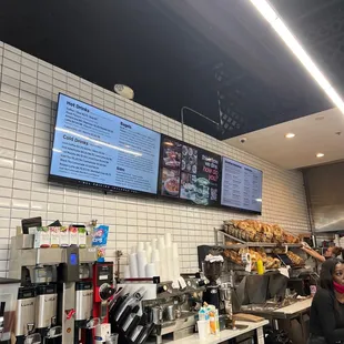 a man working at the counter