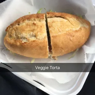 Veggie Torta. Extra crispy! Very delicious.
