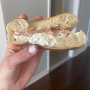Lox and Cream Cheese Bagel