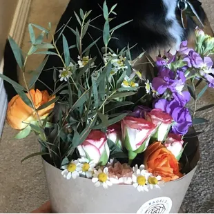 Bagel's florals bouquet