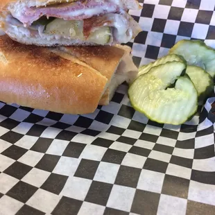 My pressed Cuban. Best Cuban I have ever had in Florida. Made to order!!