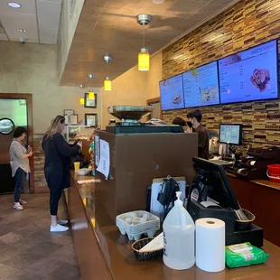 Register area waiting on my food :)