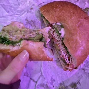 Avocado Delight Lunch Bagel :) (So good!)