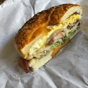 Breakfast Bagel Sandwiches