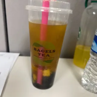 Lychee Peachy Fruit Tea with Coconut Lychee Jelly