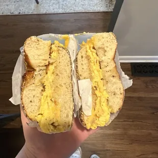 Bacon Egg &amp; Cheese on Everything Bagel