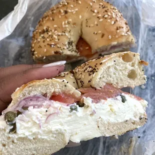 Bagel and lox