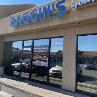 the front of the store