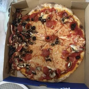 Sideways pizza?