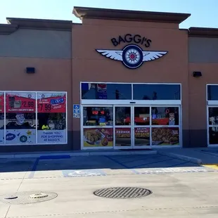 the front of the store