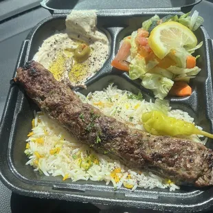 Beef Kafta Kabob Plate