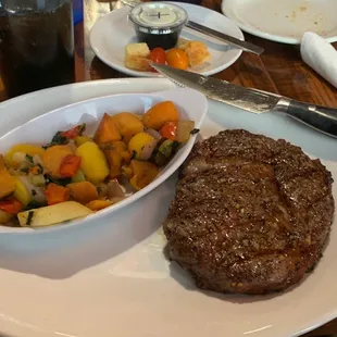 The ribeye was a good choice.