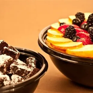 Fruits and Brownies