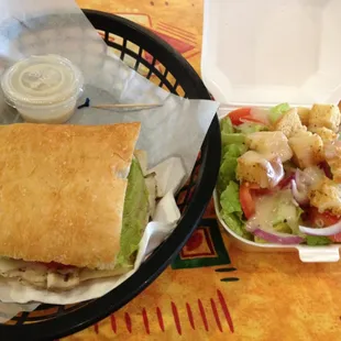 Rosemary Chicken &amp; Caesar Salad