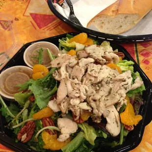Mandarin Pecan Salad with Rosemary Chicken