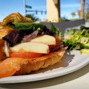 &quot;Smoked Salmond&quot; (sic) Croissant sandwich ($12)