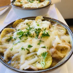 French onion soup.