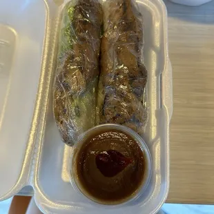 chicken spring rolls