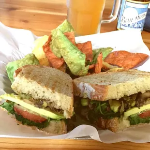 If you're vegan, ask if you can have a veggie sandwich made :) it's on the menu but it's really good!